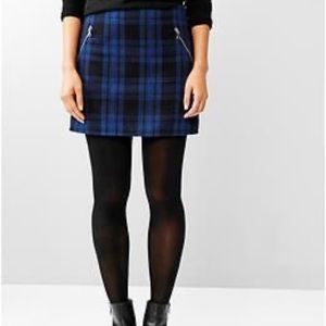 NWT Gap wool blend plaid mini skirt